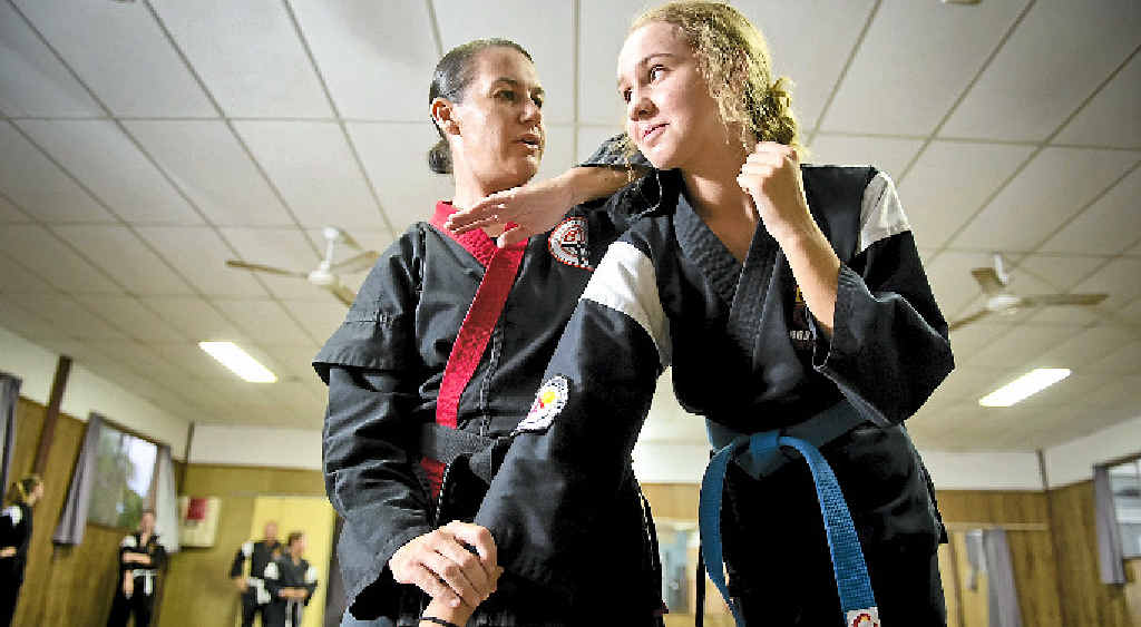 REWARDING JOB: Leisa Pender has opened her own Zen Do Kai classes in Tannum Sands. REWARDING JOB: Leisa Pender has opened her own Zen Do Kai classes in Tannum Sands.
