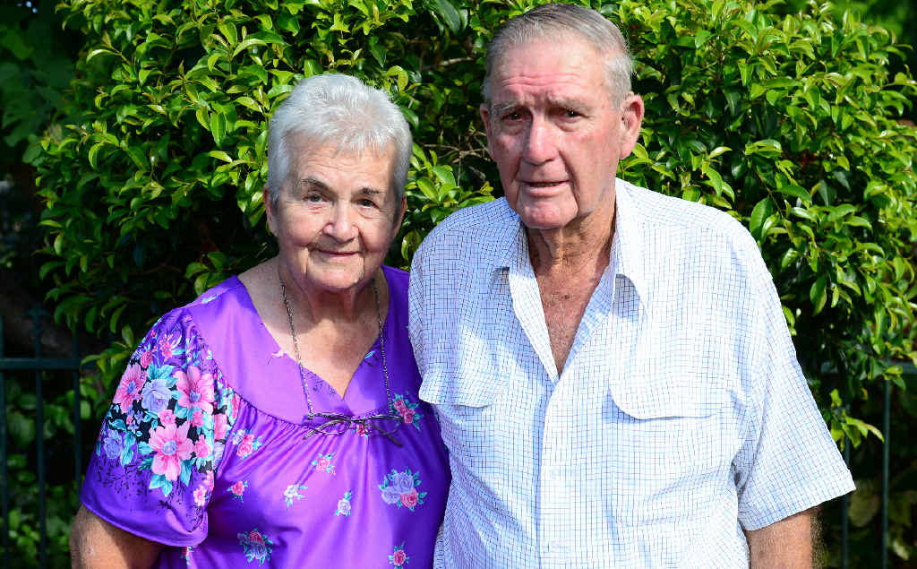 HEALTHY LOVE: Rockhampton’s Marge and Bill Seeman believe they owe their lifelong happiness to their 60-year marriage. INSET: Marge and Bill Seeman on their wedding day in 1954. HEALTHY LOVE: Rockhampton’s Marge and Bill Seeman believe they owe their lifelong happiness to their 60-year marriage. INSET: Marge and Bill Seeman on their wedding day in 1954.