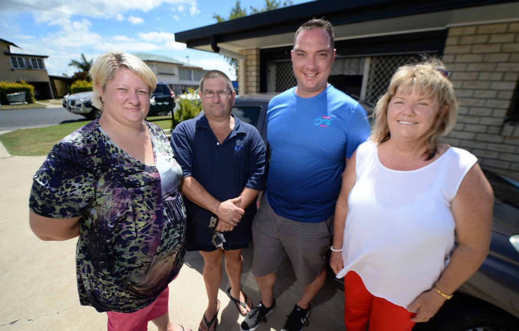 CYCLONE HEROES: Sue-Ellen Byrne, Michael Byrne, Jimmi Foord and Polly White came to the aid of 86-year-old Jean Biles who had it tough after Cyclone Marcia cut power and water to her unit. CYCLONE HEROES: Sue-Ellen Byrne, Michael Byrne, Jimmi Foord and Polly White came to the aid of 86-year-old Jean Biles who had it tough after Cyclone Marcia cut power and water to her unit.
