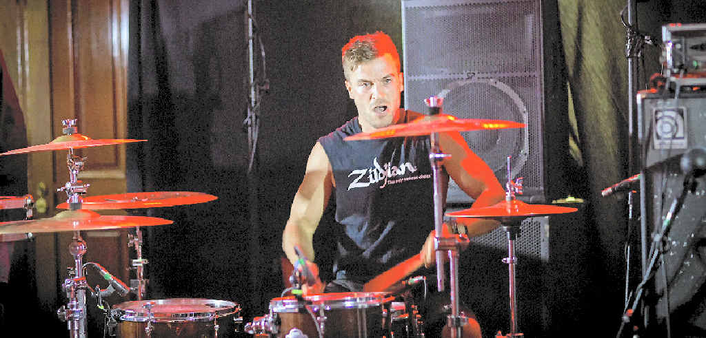 TOP ACT: 28 Days drummer Dan Kerby rocks it out at their gig at El Grande which featured acts from Melbourne, Sunshine Coast, Perth and other cities. TOP ACT: 28 Days drummer Dan Kerby rocks it out at their gig at El Grande which featured acts from Melbourne, Sunshine Coast, Perth and other cities.