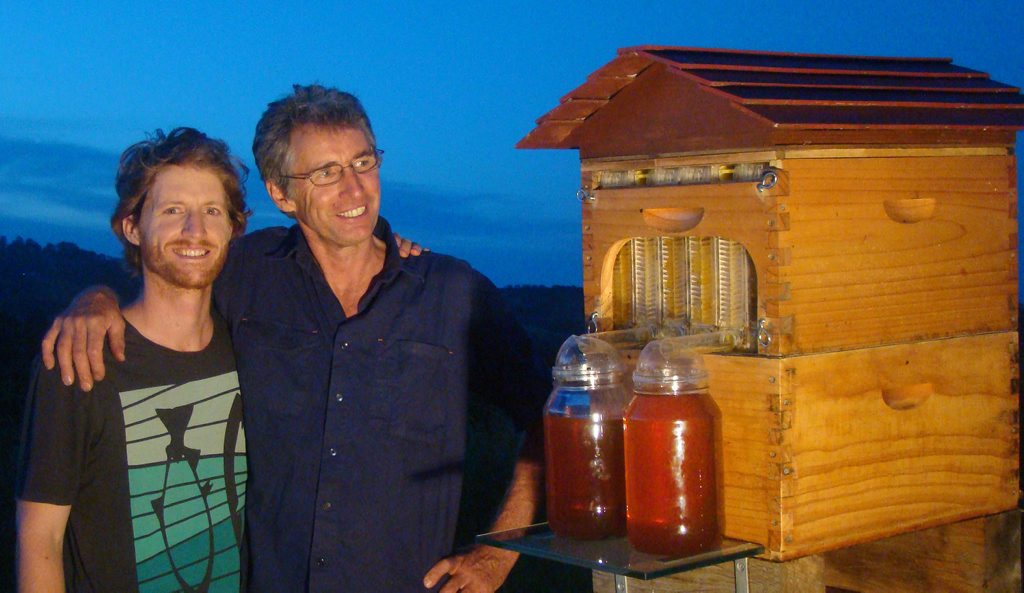 Cedar and Stuart Anderson, co-inventors of the Flow Hive, developed on the Far North Coast New South Wales, Australia. Photo Contributed Cedar and Stuart Anderson, co-inventors of the Flow Hive, developed on the Far North Coast New South Wales, Australia. Photo Contributed
