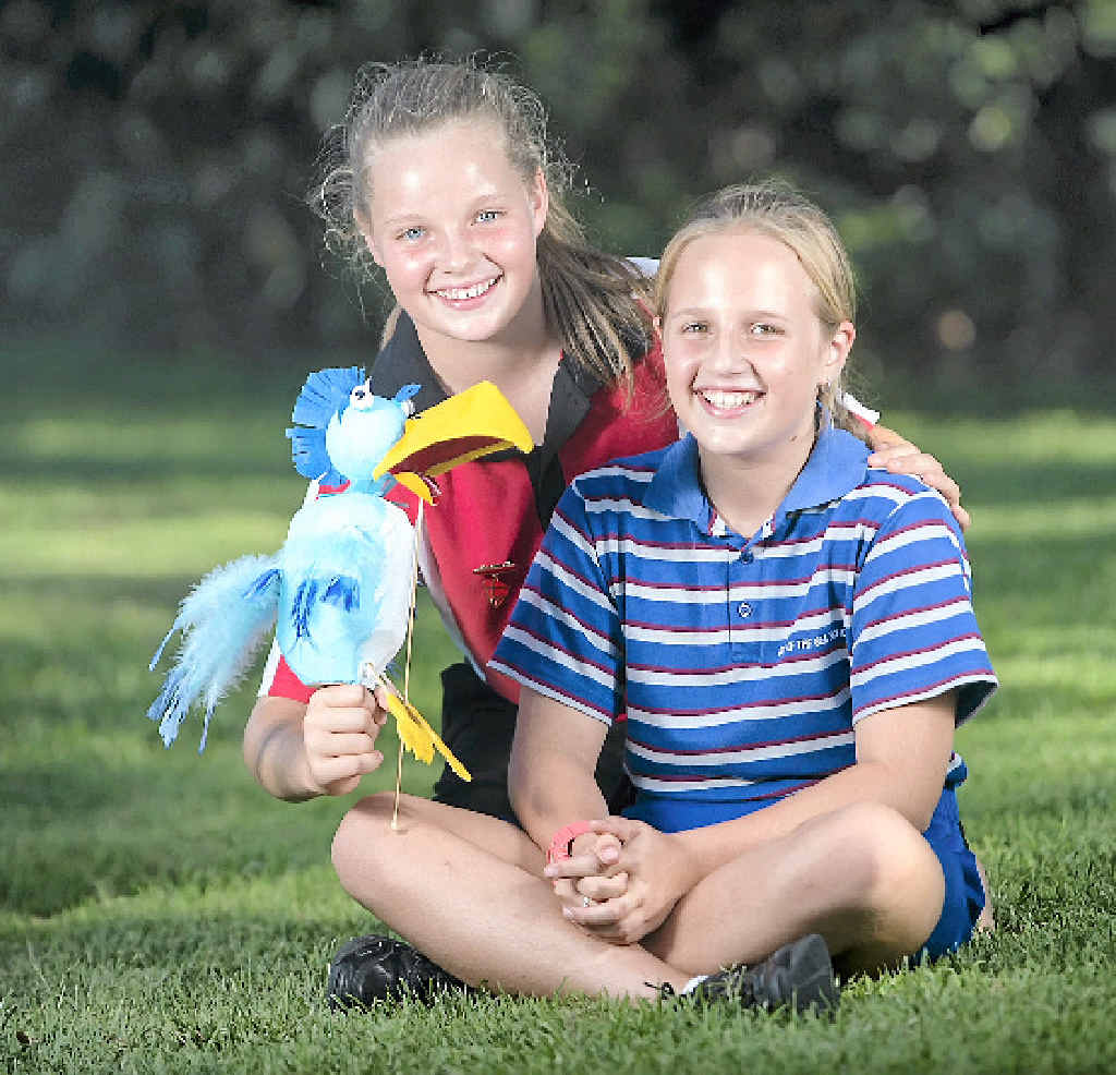 PEAS IN A POD: Aurora McBride and Annamonet Massey are performing a Lion King classic at the Gladstone Harbour Festival’s talent quest.