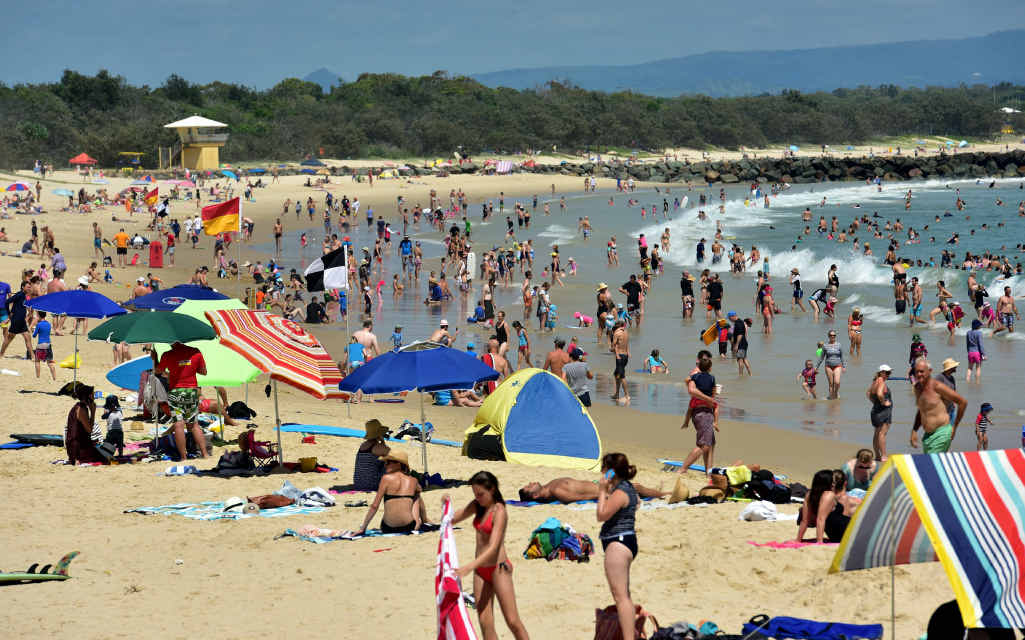 MUST VISIT: Holiday crowds flock to Noosa Main Beach which has been ranked in the top 10 places to visit in Australia. MUST VISIT: Holiday crowds flock to Noosa Main Beach which has been ranked in the top 10 places to visit in Australia.