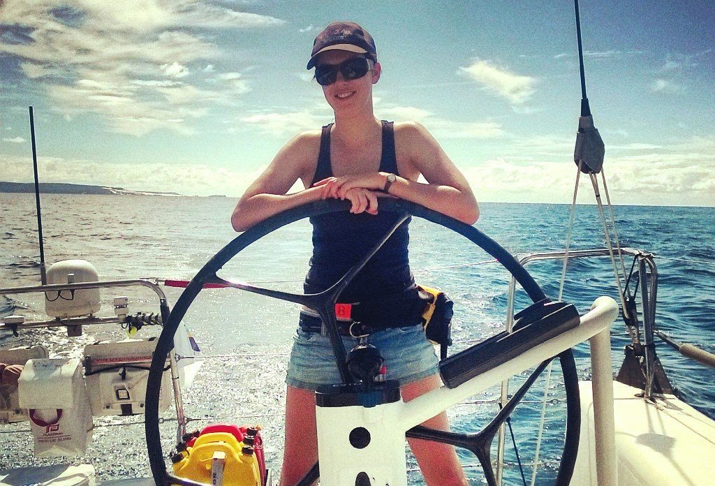 Emily Scott is a crew member on Kerrumba, one of the expected front runners in the Brisbane to Gladstone Yacht Race. Emily Scott is a crew member on Kerrumba, one of the expected front runners in the Brisbane to Gladstone Yacht Race.