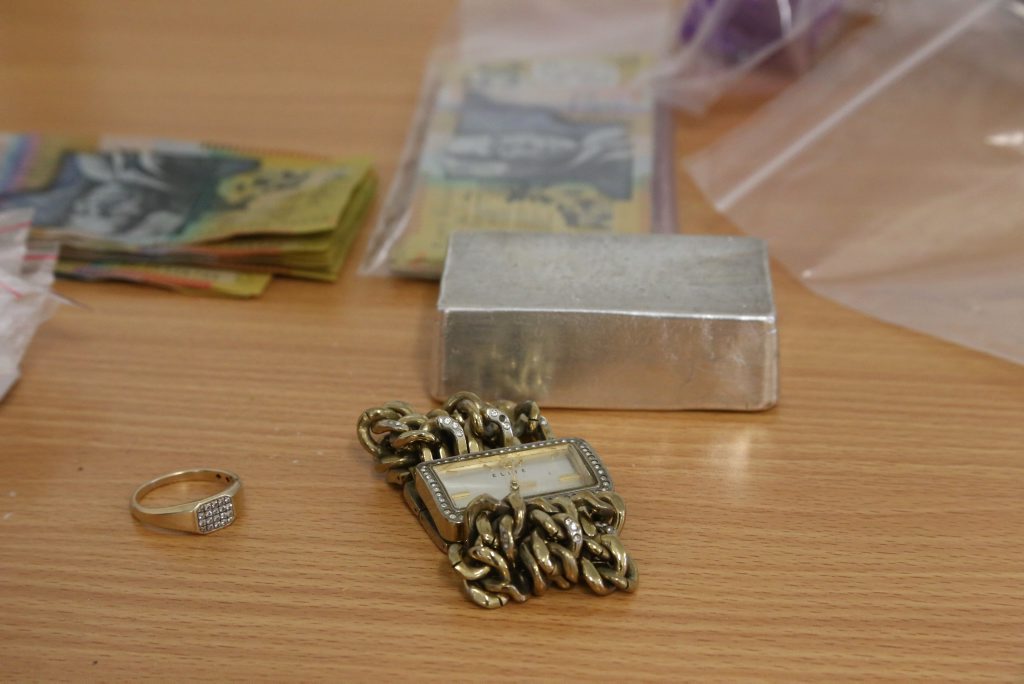 Property suspected of being stolen was found during the raid. Property suspected of being stolen was found during the raid.