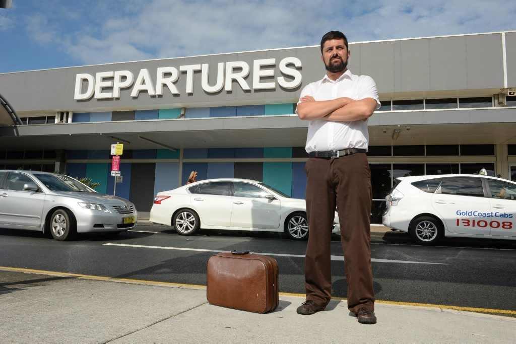 Dr Kyle Quinn at the Gold Coast airport. Photo: John Gass / Tweed Daily News Dr Kyle Quinn at the Gold Coast airport. Photo: John Gass / Tweed Daily News