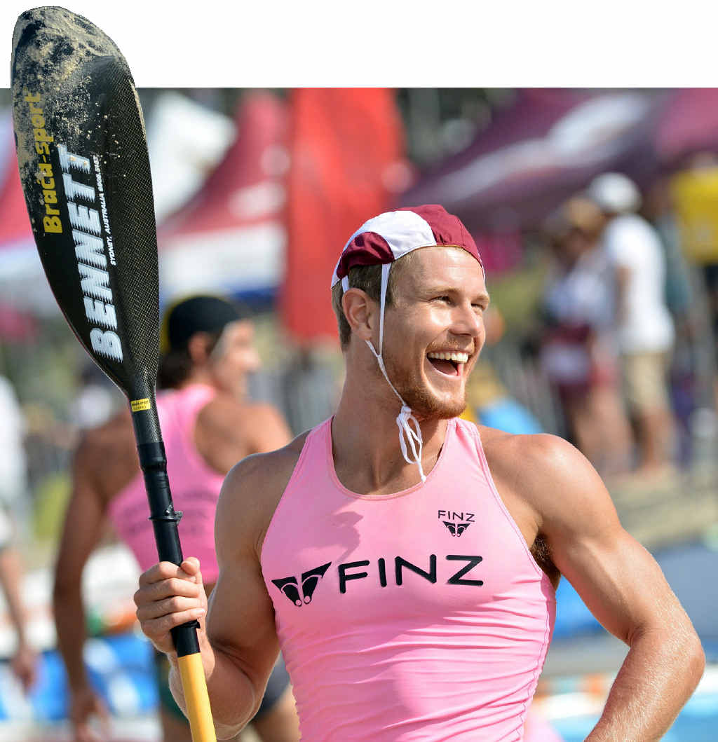 BRING IT ON: Hayden White from Mooloolaba competing in the single ski open men’s event. BRING IT ON: Hayden White from Mooloolaba competing in the single ski open men’s event.