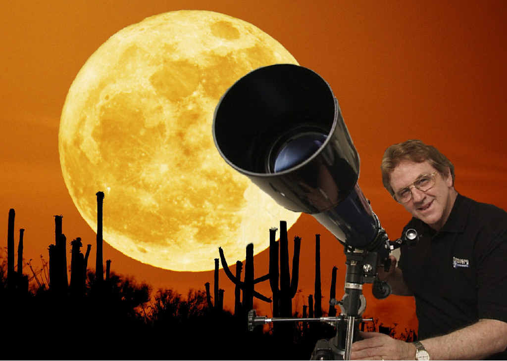 SKY SHOW: Astronomer David Reneke says you can watch the eclipse with “your own two eyes, but get away from any bright lights”. SKY SHOW: Astronomer David Reneke says you can watch the eclipse with “your own two eyes, but get away from any bright lights”.