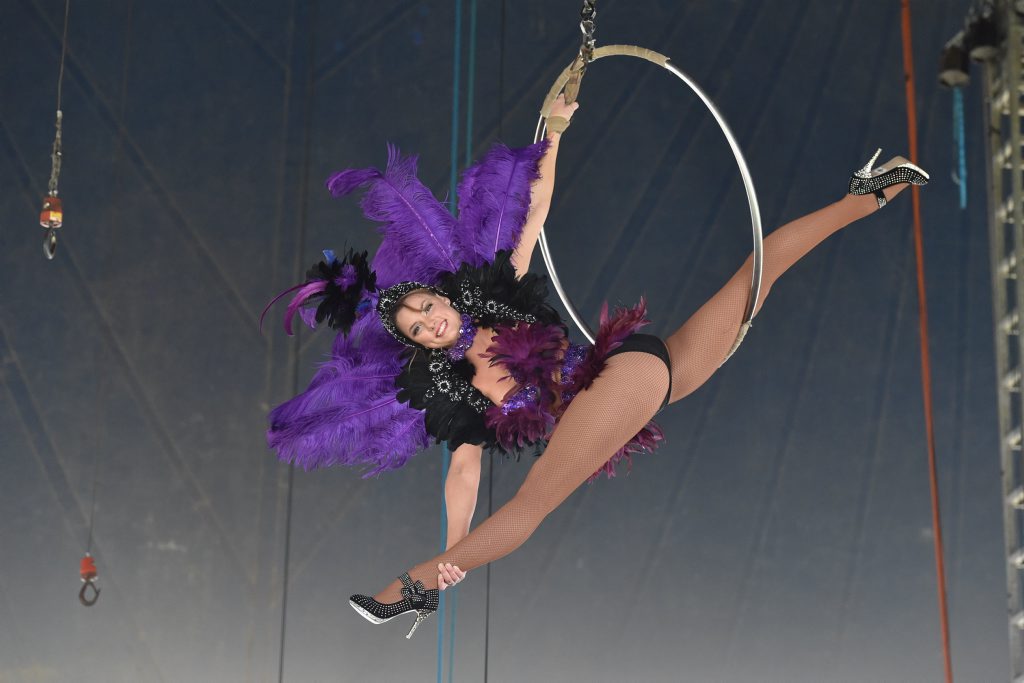 Webers Circus aerialist Dakota Weber. Webers Circus aerialist Dakota Weber.
