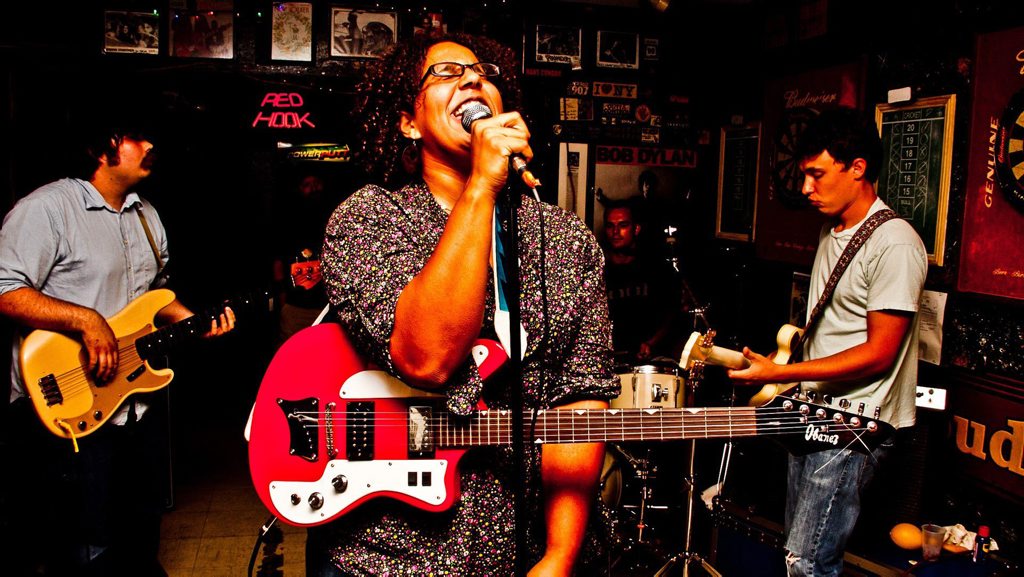 The band Alabama Shakes. The band Alabama Shakes.