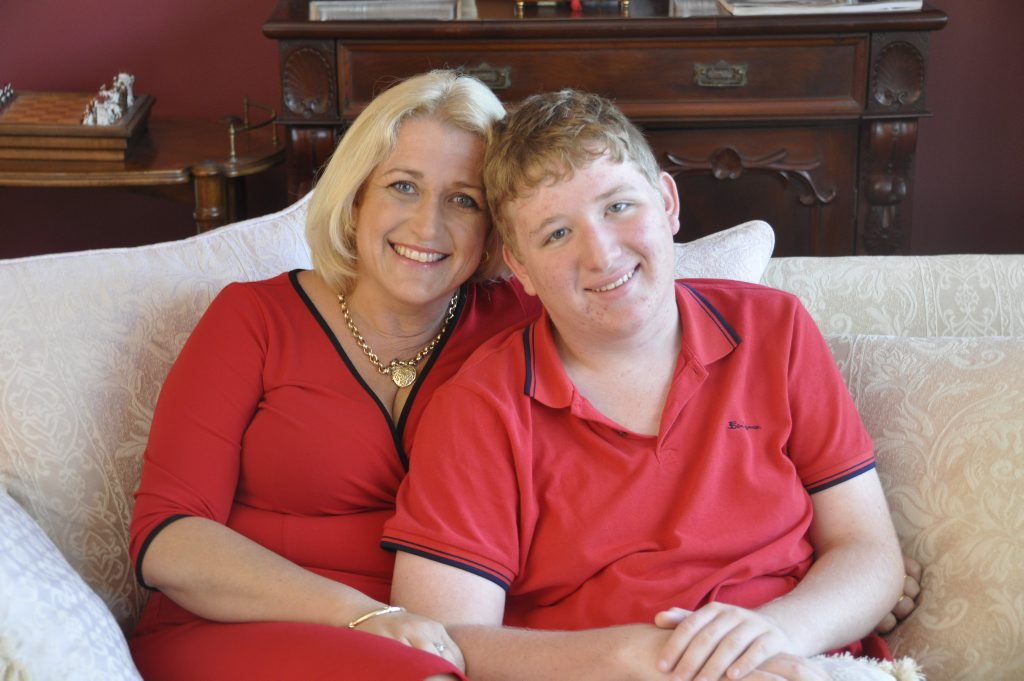 Rhonda Miles and her son Lachlan. Rhonda Miles and her son Lachlan.