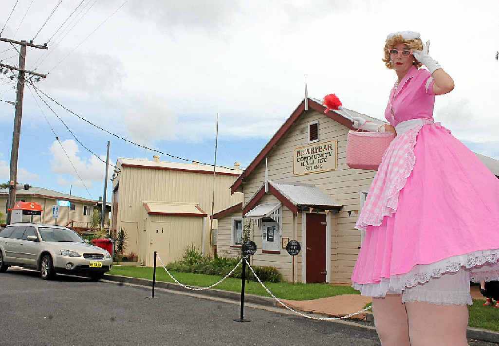RICH HISTORY: Beryl from The Cupcakes outside Newrybar Hall for the launch of If These Halls Could Talk. RICH HISTORY: Beryl from The Cupcakes outside Newrybar Hall for the launch of If These Halls Could Talk.