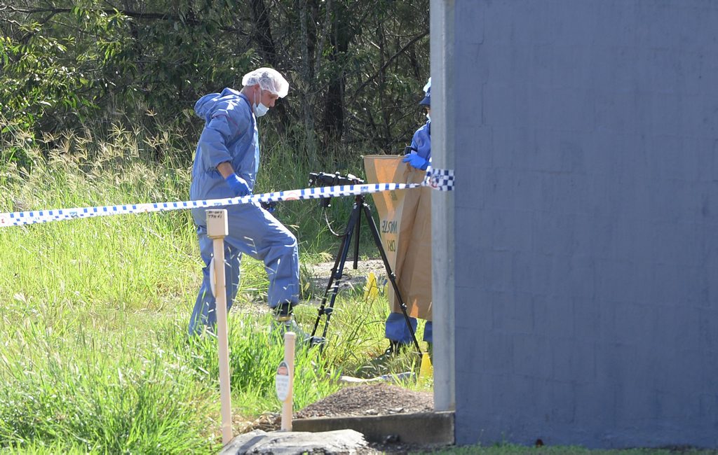 Forensic police officers at the scene of a fatal stabbing on Cobalt Street in Carole Park on Thursday. Photo: Rob Williams / The Queensland Times Forensic police officers at the scene of a fatal stabbing on Cobalt Street in Carole Park on Thursday. Photo: Rob Williams / The Queensland Times