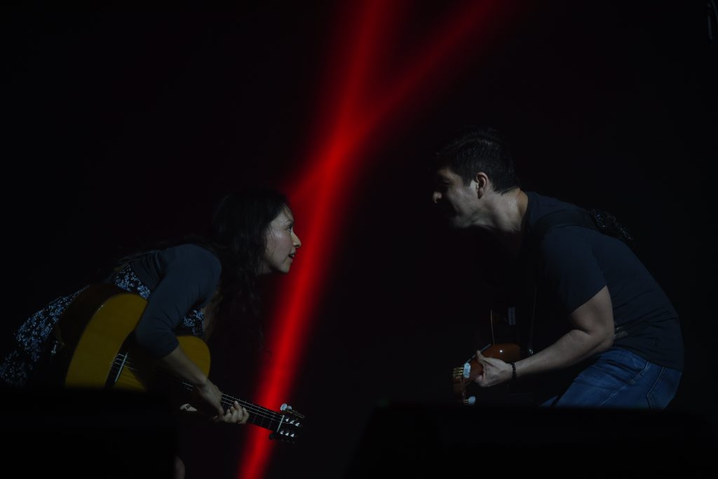 Rodrigo y Gabriela perform at the Crossroads tent at the 2015 Byron Bay Bluesfest in Tyagarah. Photo Marc Stapelberg / The Northern Star Rodrigo y Gabriela perform at the Crossroads tent at the 2015 Byron Bay Bluesfest in Tyagarah. Photo Marc Stapelberg / The Northern Star