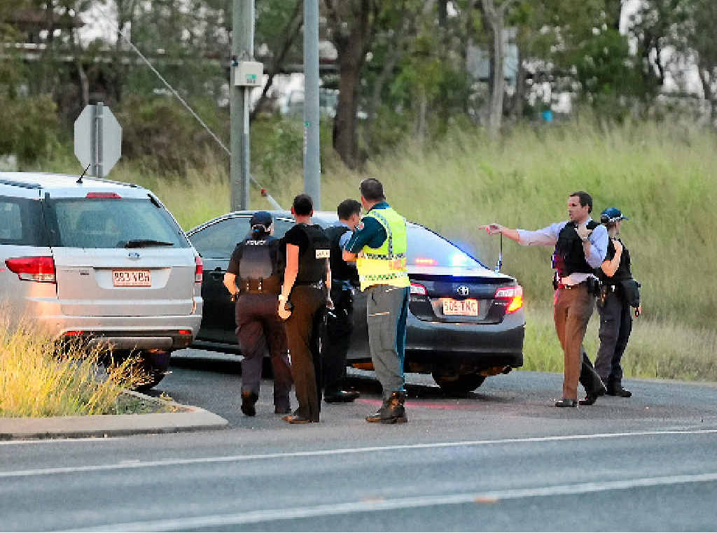 TRAGEDY: Police and ambulance at the scene of the shooting at The Caves. INSET: Greg McNaughton, Tim McNaughton and Lindsay Hart. TRAGEDY: Police and ambulance at the scene of the shooting at The Caves. INSET: Greg McNaughton, Tim McNaughton and Lindsay Hart.