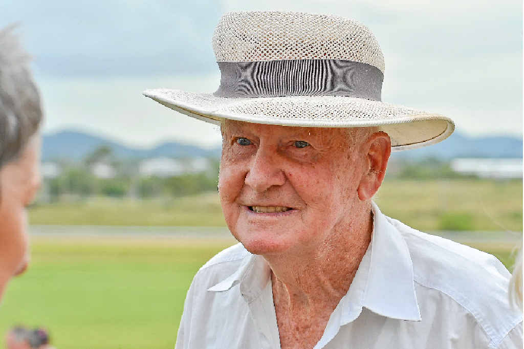 THANKS FOR THE MEMORIES: Jim Cole was at Ferguson Park on Saturday remembering his son, a former jockey Cameron who died recently. The Gladstone Turf Club staged a race in Cameron’s honour and Jim presented the trophy. THANKS FOR THE MEMORIES: Jim Cole was at Ferguson Park on Saturday remembering his son, a former jockey Cameron who died recently. The Gladstone Turf Club staged a race in Cameron’s honour and Jim presented the trophy.