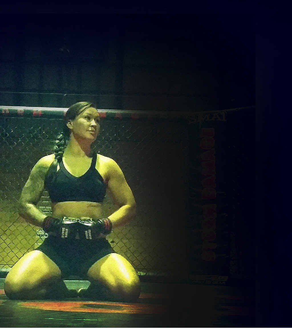 PREPARATION: Arlene Blencowe clears her mind before facing the world mixed martial arts cage fighting circuit.PHOTO: CONTRIBUTED PREPARATION: Arlene Blencowe clears her mind before facing the world mixed martial arts cage fighting circuit.PHOTO: CONTRIBUTED
