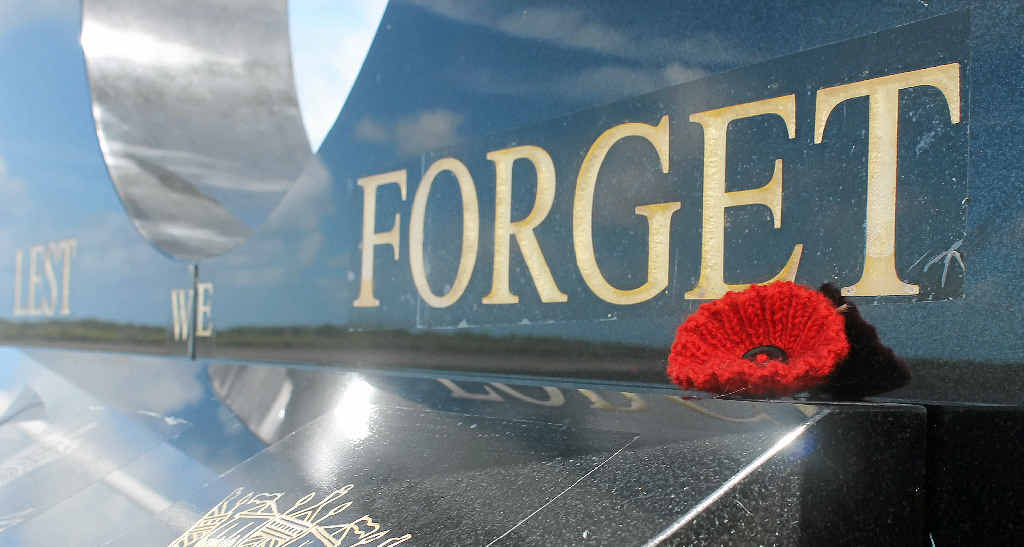 LEST WE FORGET: In the lead-up to Anzac Day, a lone poppy has been placed on the new Ballina Cenotaph. LEST WE FORGET: In the lead-up to Anzac Day, a lone poppy has been placed on the new Ballina Cenotaph.