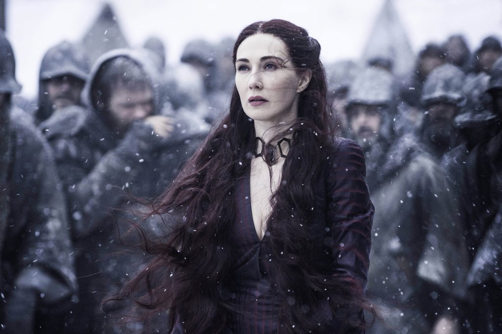 Carice van Houten as Melisandre in Game of Thrones. Carice van Houten as Melisandre in Game of Thrones.