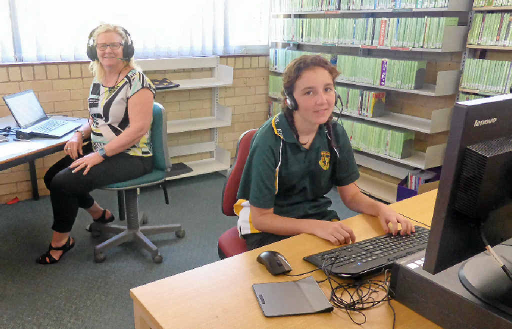 ONLINE LEARNING: Ayla Hausen (student) and Jenny Densley (teacher) are part of the internet-based Aurora College, operating out of Kyogle High School. ONLINE LEARNING: Ayla Hausen (student) and Jenny Densley (teacher) are part of the internet-based Aurora College, operating out of Kyogle High School.