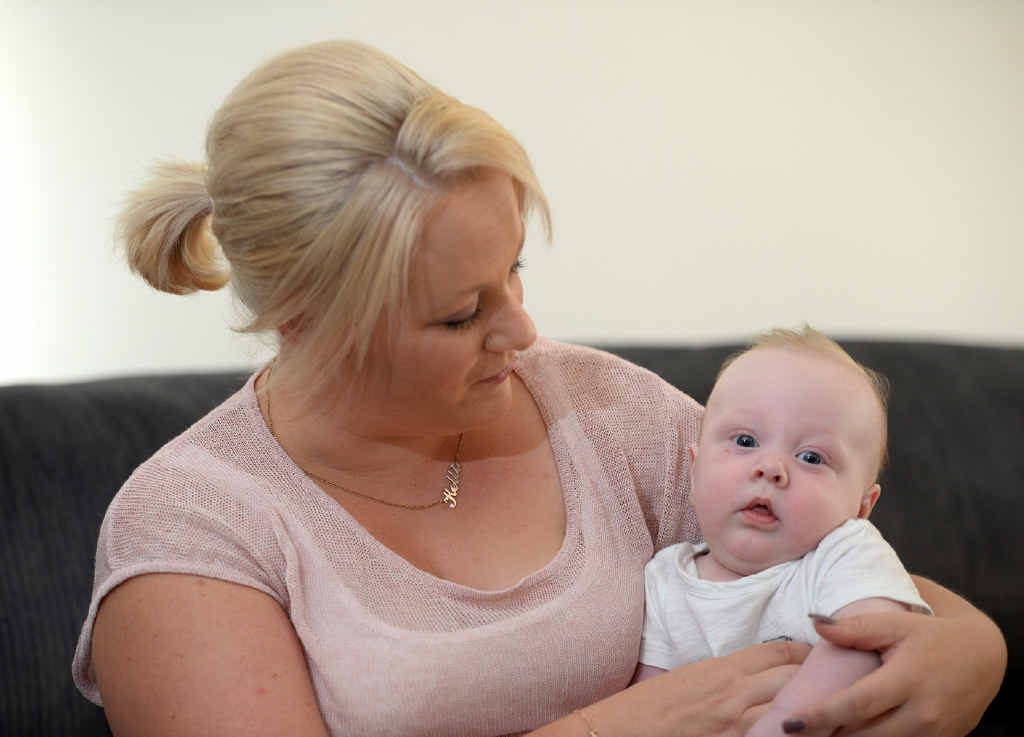 BABY STEPS: Kellie Evans with her son Brooklyn. Brooklyn is doing well after he had no reactions to his last lot of immunisations. BABY STEPS: Kellie Evans with her son Brooklyn. Brooklyn is doing well after he had no reactions to his last lot of immunisations.