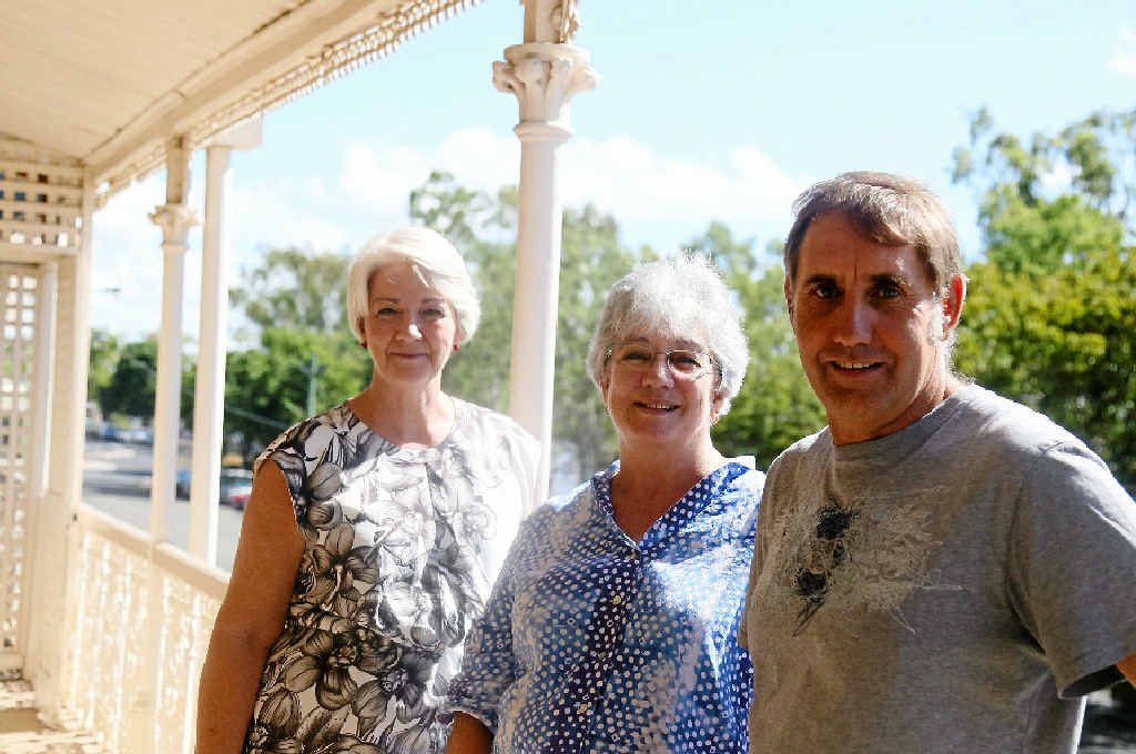 TIME WARP: Mayor Margaret Strelow visits the revitalised riverfront heritage home of Laurel and Geoff Bowen. TIME WARP: Mayor Margaret Strelow visits the revitalised riverfront heritage home of Laurel and Geoff Bowen.
