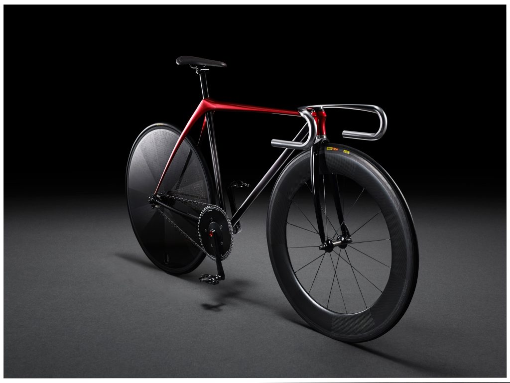 The Mazda designed bike concept. The Mazda designed bike concept.