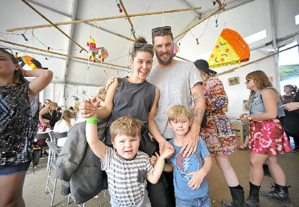 MORE THAN MUSIC: The craft area at Splendour in the Grass 2014 provided a space for families to get together and have fun. MORE THAN MUSIC: The craft area at Splendour in the Grass 2014 provided a space for families to get together and have fun.