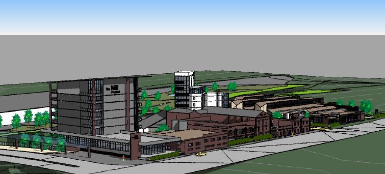 An artist's impression of the Allied Mills site redevelopment.