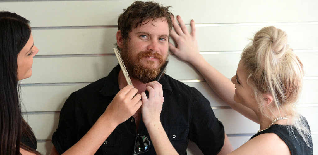 BEARDS: They are right on trend and they pull the chicks. Well, apparently. One study found lovely ladies, like Gina T. Hair and Beauty hairdressers Kaylah Rolls and Jade Pain, think men with beards like Adrian McPhee are the pick of the bunch. Today the Daily Mercury’s intrepid investigative beard reporter, JANESSA EKERT finds out what all the fuzz is about. Story, Page 3 BEARDS: They are right on trend and they pull the chicks. Well, apparently. One study found lovely ladies, like Gina T. Hair and Beauty hairdressers Kaylah Rolls and Jade Pain, think men with beards like Adrian McPhee are the pick of the bunch. Today the Daily Mercury’s intrepid investigative beard reporter, JANESSA EKERT finds out what all the fuzz is about. Story, Page 3