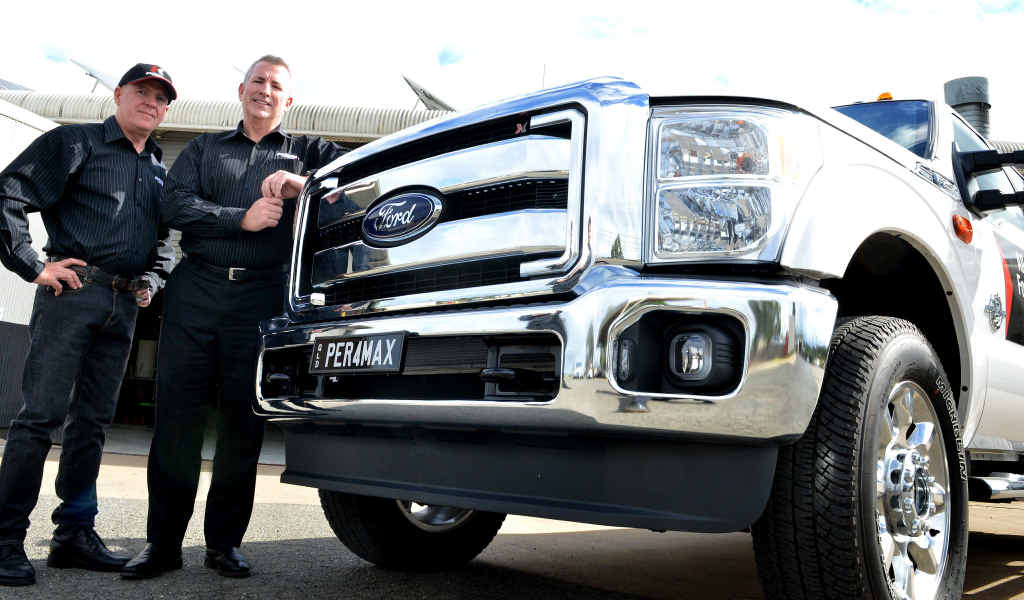 STRONG BUYER BACKING: Greg Waters and GM Glenn Soper from Performax in Gympie. STRONG BUYER BACKING: Greg Waters and GM Glenn Soper from Performax in Gympie.
