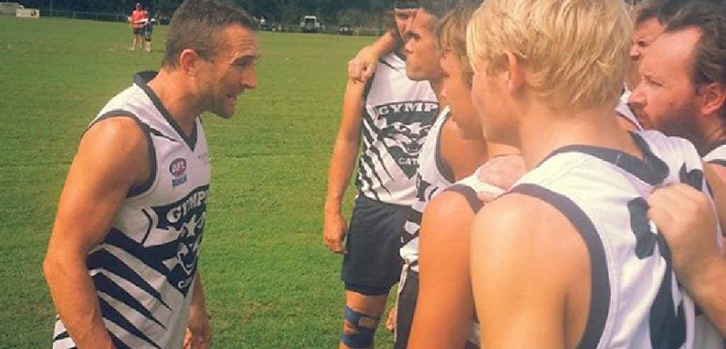 COACH: Player/coach Brent Forsyth talks to his charges. COACH: Player/coach Brent Forsyth talks to his charges.