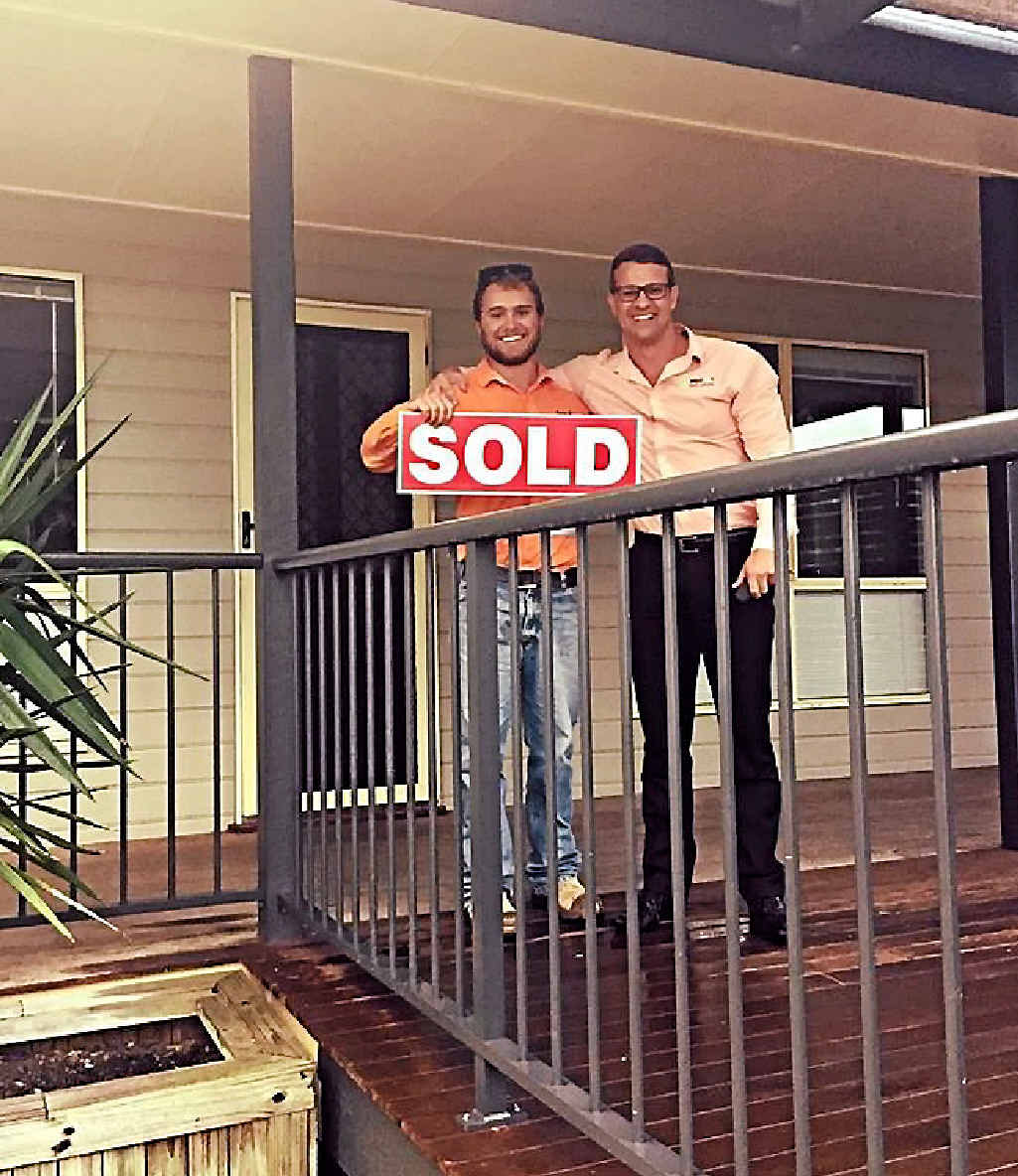 GENERATION SOLD: Tom Searl with real estate agent Adam Cook at his newly purchased Yeppoon property. Tom is one of many in Generation Y buying property. GENERATION SOLD: Tom Searl with real estate agent Adam Cook at his newly purchased Yeppoon property. Tom is one of many in Generation Y buying property.