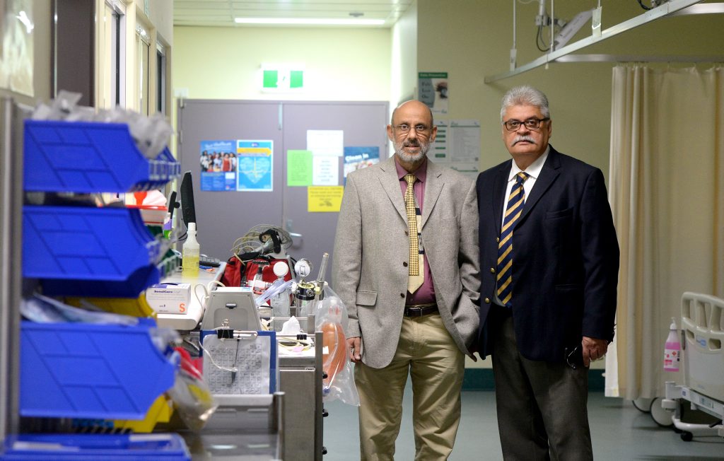 Director of Medicine Dr Ibraham Abdool and Cardiologist Dr Ajay Gandhi at Tweed Hospital. Photo: Blainey Woodham / Tweed Daily News Director of Medicine Dr Ibraham Abdool and Cardiologist Dr Ajay Gandhi at Tweed Hospital. Photo: Blainey Woodham / Tweed Daily News