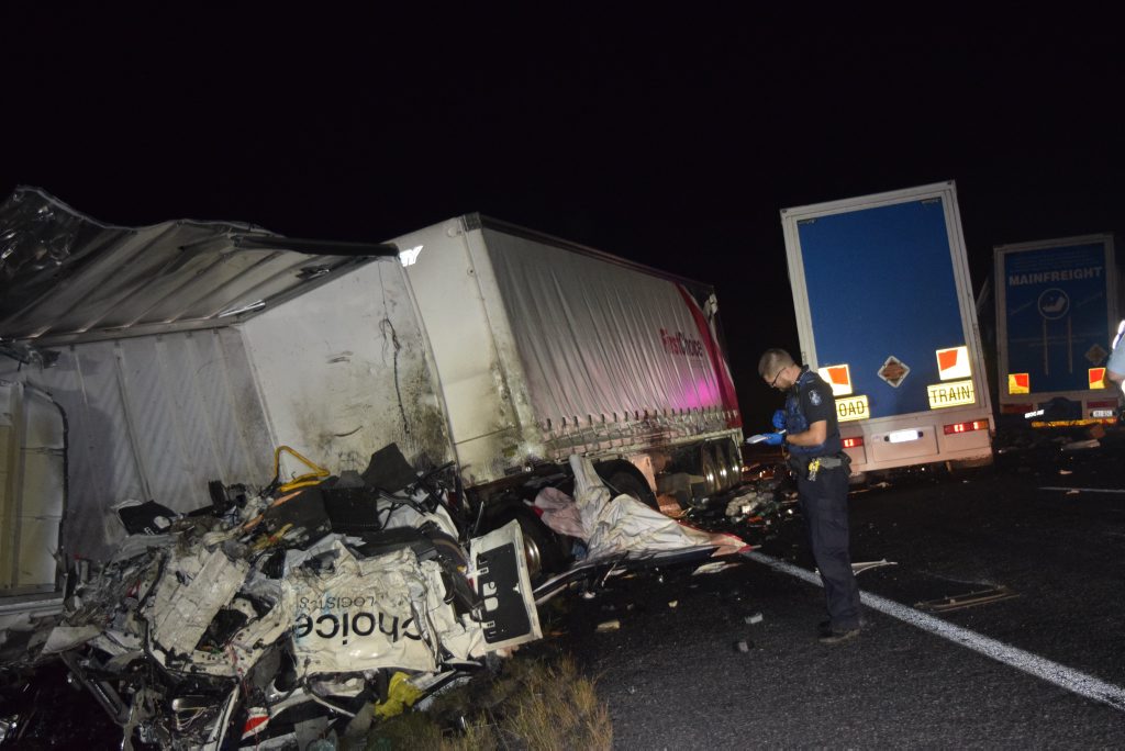 A man has died in a truck collison near Macalister. A man has died in a truck collison near Macalister.