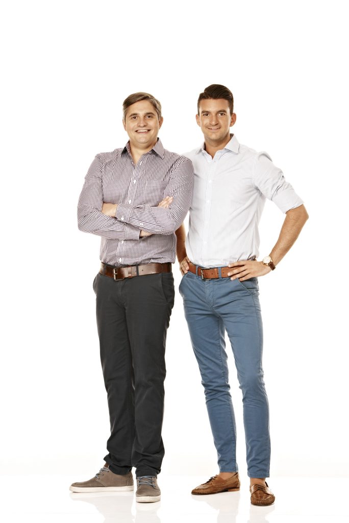 My Kitchen Rules finalists Will and Steve. My Kitchen Rules finalists Will and Steve.