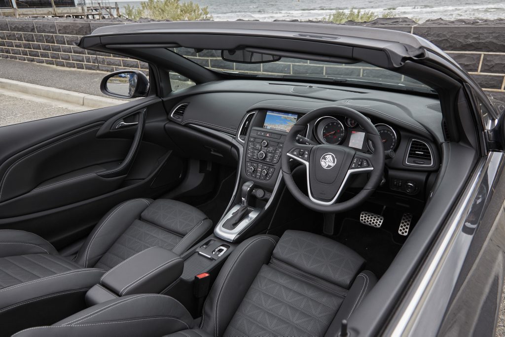 Inside the Holden Cascada. Inside the Holden Cascada.