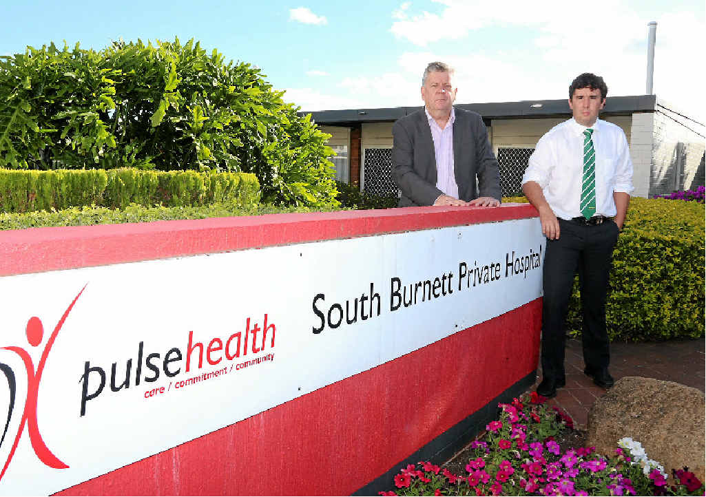 HOPES DASHED: Mayor Wayne Kratzmann and Councillor Damien Tessmann hoped negotiations with Pulse Health might keep the hospital open longer. HOPES DASHED: Mayor Wayne Kratzmann and Councillor Damien Tessmann hoped negotiations with Pulse Health might keep the hospital open longer.