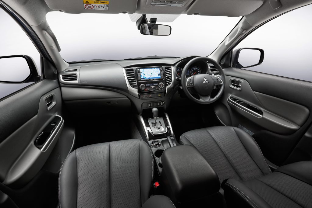 The Mitsubishi Triton Exceed cabin. The Mitsubishi Triton Exceed cabin.