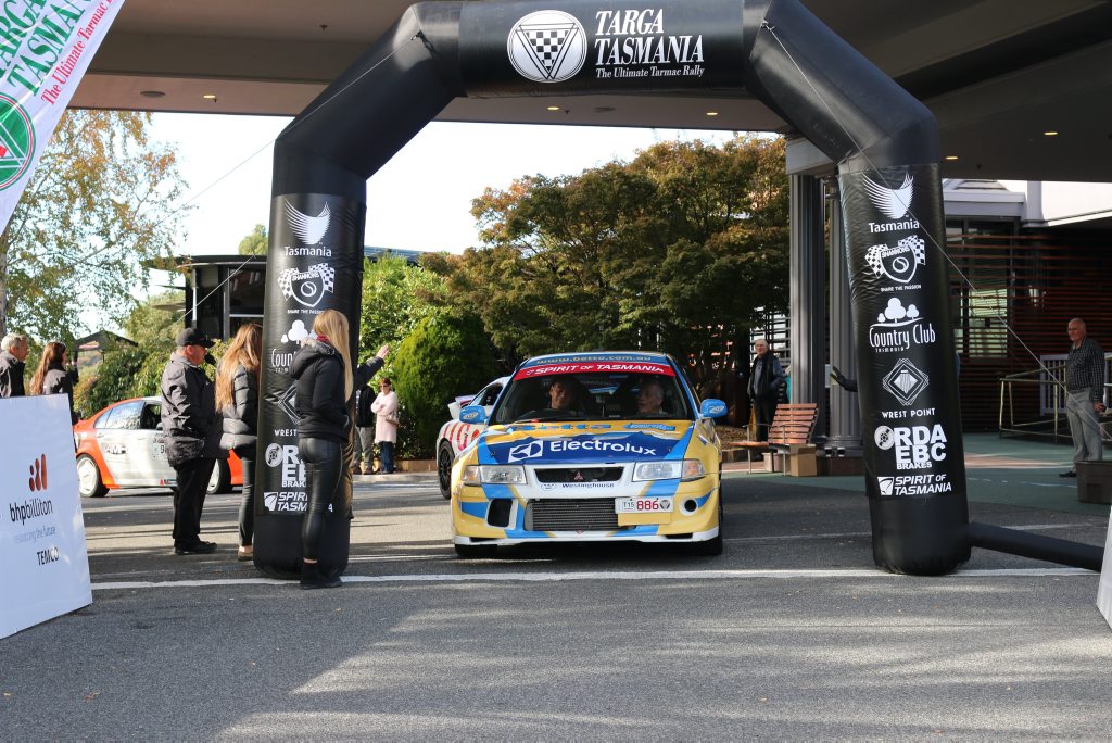 Team Betta Warwick driver Rob Balint and navigator Peter Lane at the start of Targa Tasmania. Photo Mark Lewis Team Betta Warwick driver Rob Balint and navigator Peter Lane at the start of Targa Tasmania. Photo Mark Lewis