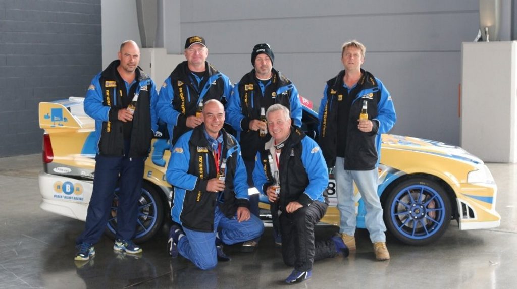 Team Betta Warwick after Targa Tasmania 2015 (back, from left) Gub Balint, Troy Perrins, Mark Lewis, Rod Hohl, (front) Rob Balint and Peter Lane Photo Contributed Team Betta Warwick after Targa Tasmania 2015 (back, from left) Gub Balint, Troy Perrins, Mark Lewis, Rod Hohl, (front) Rob Balint and Peter Lane Photo Contributed