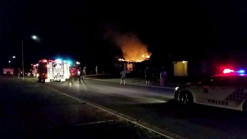 House fire and neighbourhood dispute at McInnes Street, Loowood. Photo: Contributed House fire and neighbourhood dispute at McInnes Street, Loowood. Photo: Contributed