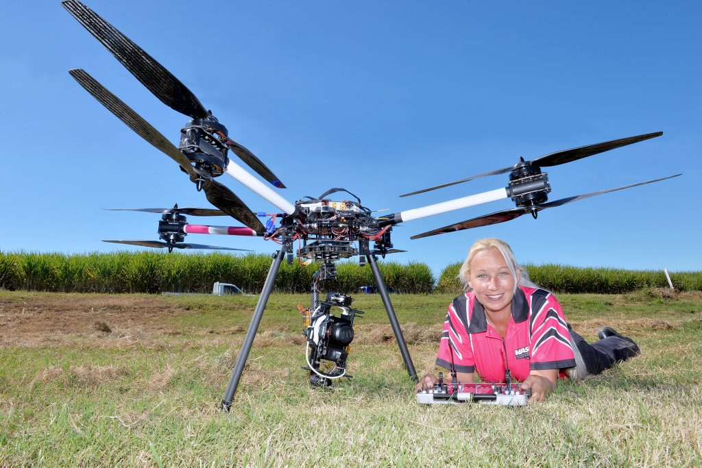 WASP Director Louise Brown with the MR7. WASP Director Louise Brown with the MR7.