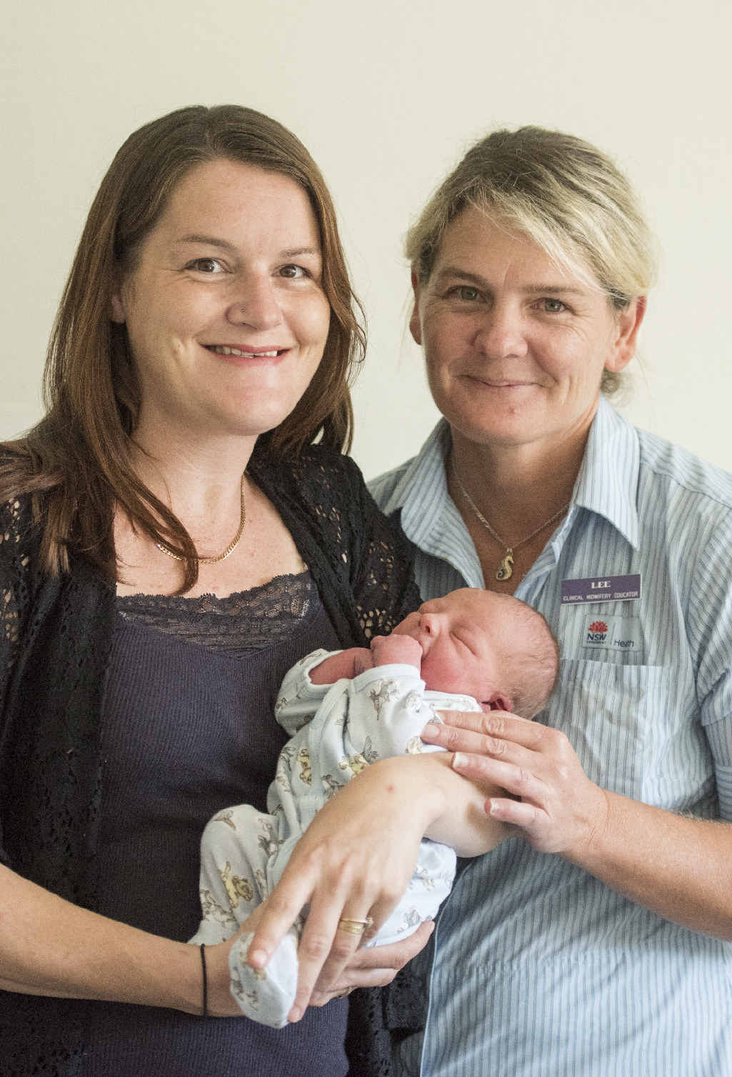 SECOND TIME MUM: Mother Laura Gudz of South Grafton and Grafton Base Hospital Midwife Lee O’Shea with new baby Michael Jacob Gudz, born May 4 weighing 3168g. PHOTO: ADAM HOURIGAN SECOND TIME MUM: Mother Laura Gudz of South Grafton and Grafton Base Hospital Midwife Lee O’Shea with new baby Michael Jacob Gudz, born May 4 weighing 3168g. PHOTO: ADAM HOURIGAN