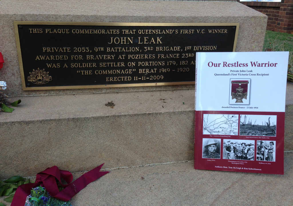 “Our Restless Warrior”, the story of the life and times of former Berat resident Private John Leak VC, was launched in Allora last Thursday.