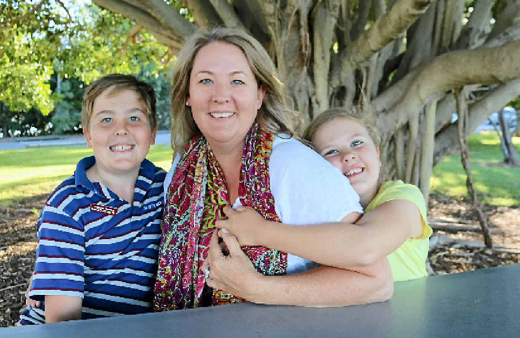 SURPRISE: Tara Nevens’ kids Hunter and Ava will surprise their mum on Mother’s Day.