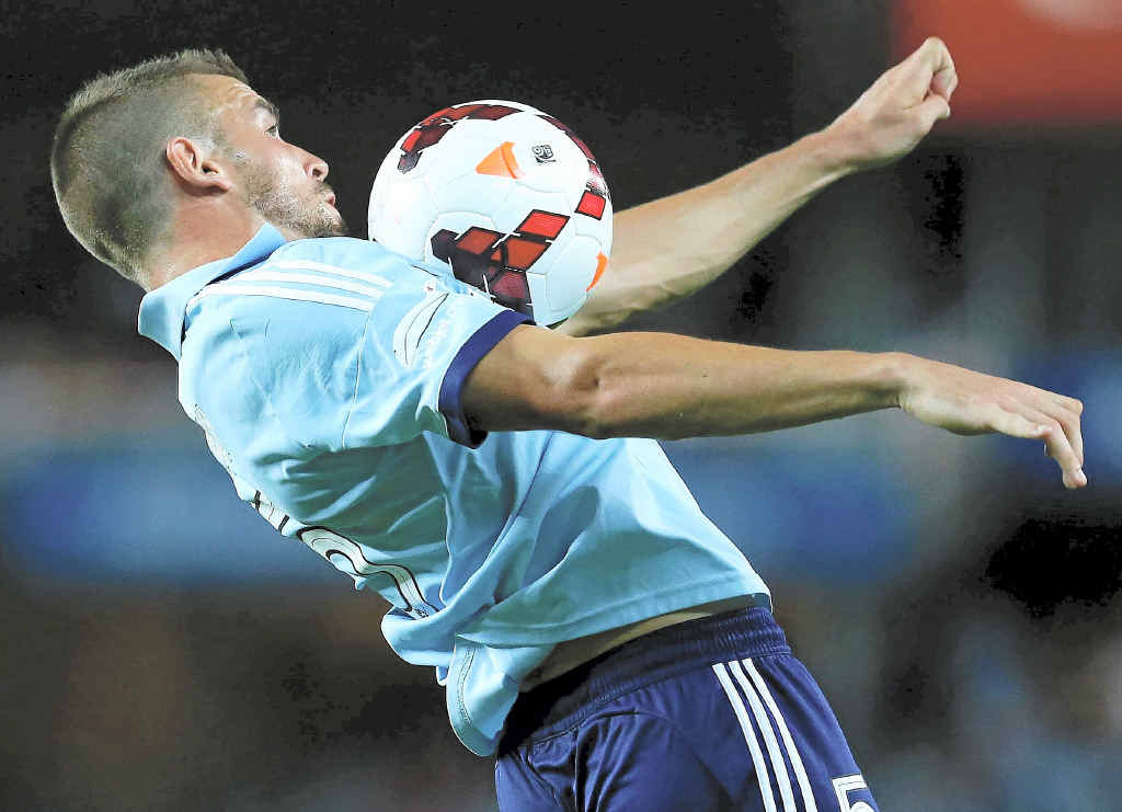 REACHING FOR THE SKY: Matt Jurman is confident the Sky Blues can overcome Adelaide United in tonight’s final. REACHING FOR THE SKY: Matt Jurman is confident the Sky Blues can overcome Adelaide United in tonight’s final.