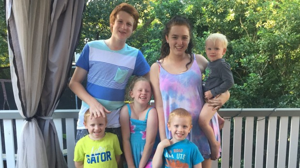 Daniel's Cook's children. Back row Curtis, Abby and Harlan. Front row Hamish, Grace and Saxon. Photo: Supplied Daniel's Cook's children. Back row Curtis, Abby and Harlan. Front row Hamish, Grace and Saxon. Photo: Supplied