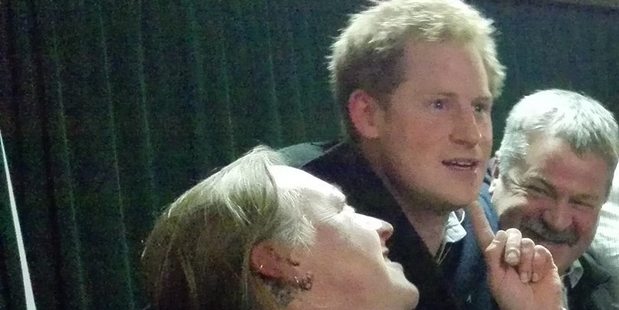 South Sea Hotel quiz mistress Vicki Coats with Prince Harry. South Sea Hotel quiz mistress Vicki Coats with Prince Harry.