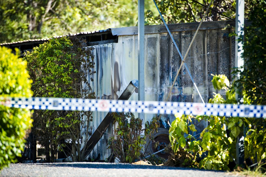 A dressage horse had died in a stable fire at Calliope. Police and fire investigators are at the scene. A dressage horse had died in a stable fire at Calliope. Police and fire investigators are at the scene.